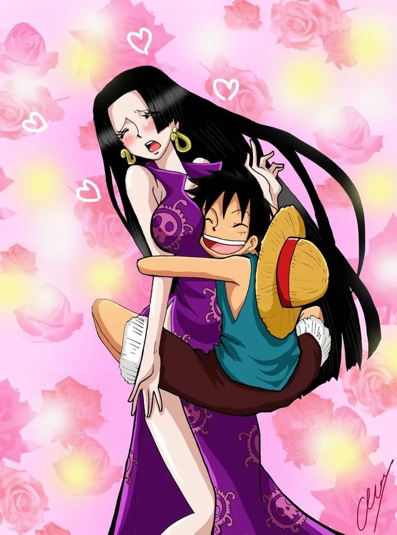 Boa Hancock Luffy là cặp đôi trái dấu nhưng cực kỳ ăn ý