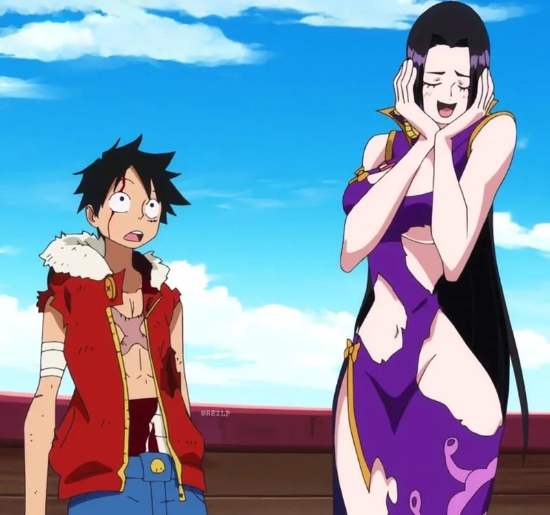 Luffy và Hancock gây sốt khi đứng cạnh nhau đầy phong cách