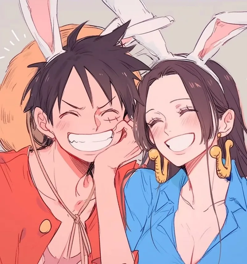Hình Luffy và Hancock truyền tải niềm tin và lòng trung thành sâu sắc