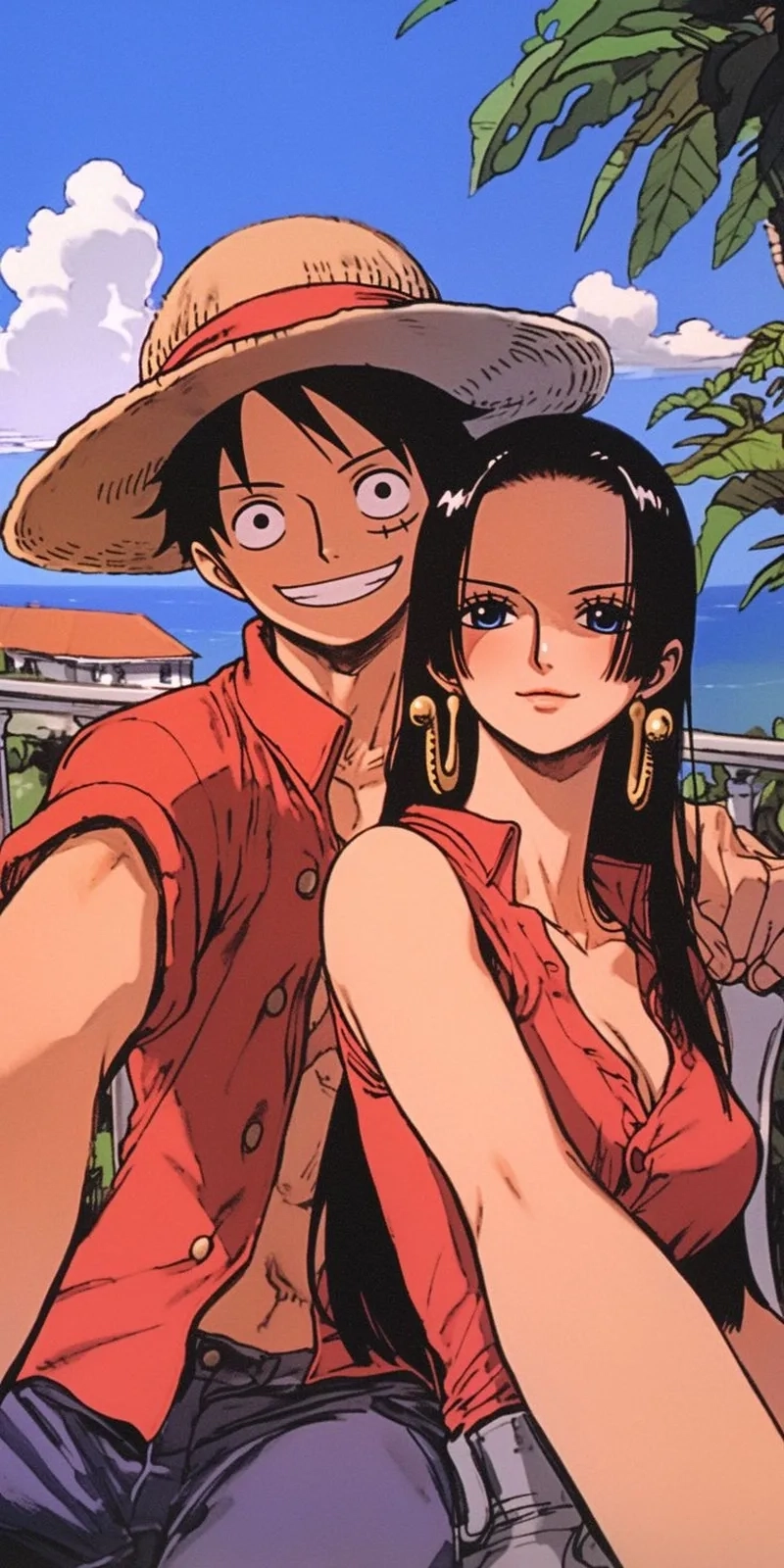 Monkey D Luffy Boa Hancock là hình thức kết hợp giữa sức mạnh và tình cảm