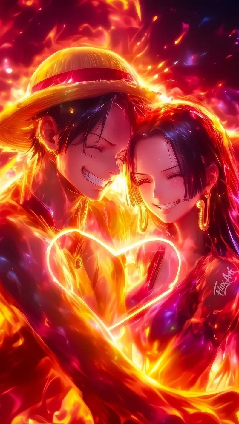 Luffy yêu Boa thể hiện sự gắn bó đặc biệt dù ít lời nói