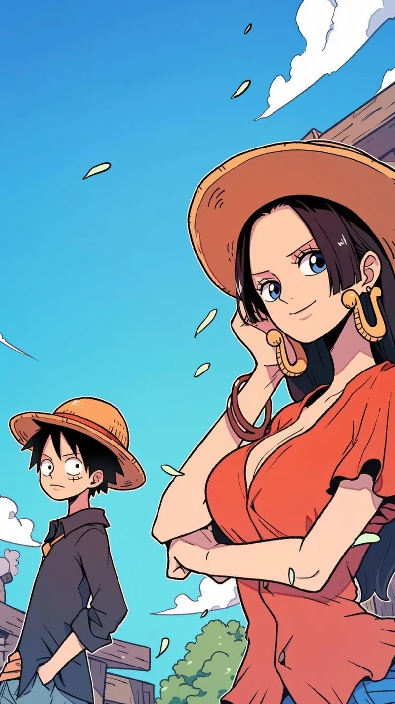 Luffy và nữ hoàng hải tặc Hancock là cặp đôi đáng trông đợi