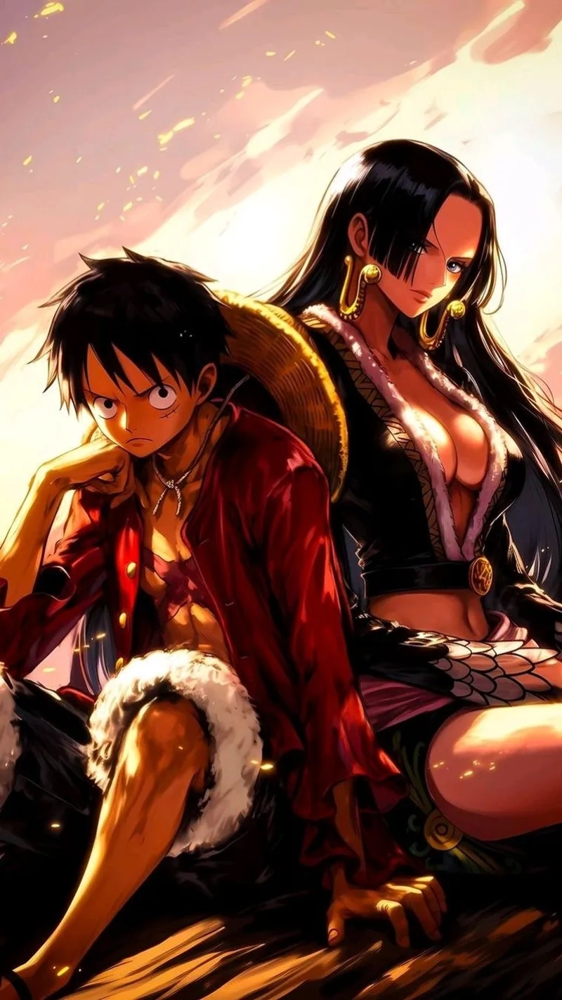 Ảnh Luffy và Hancock ngập tràn cảm xúc tự do và tình yêu chân thành