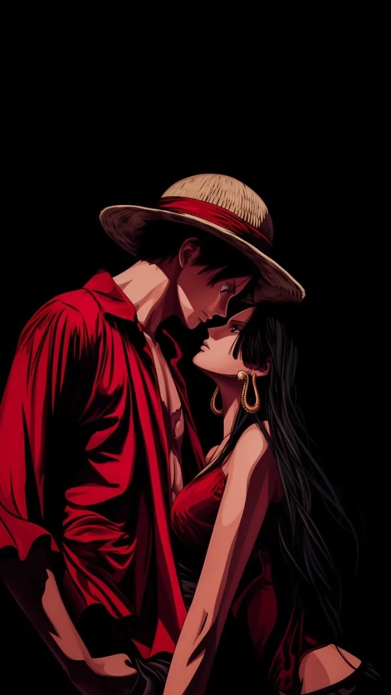 Ảnh Boa Hancock và Luffy ghi lại khoảnh khắc tình yêu rực rỡ