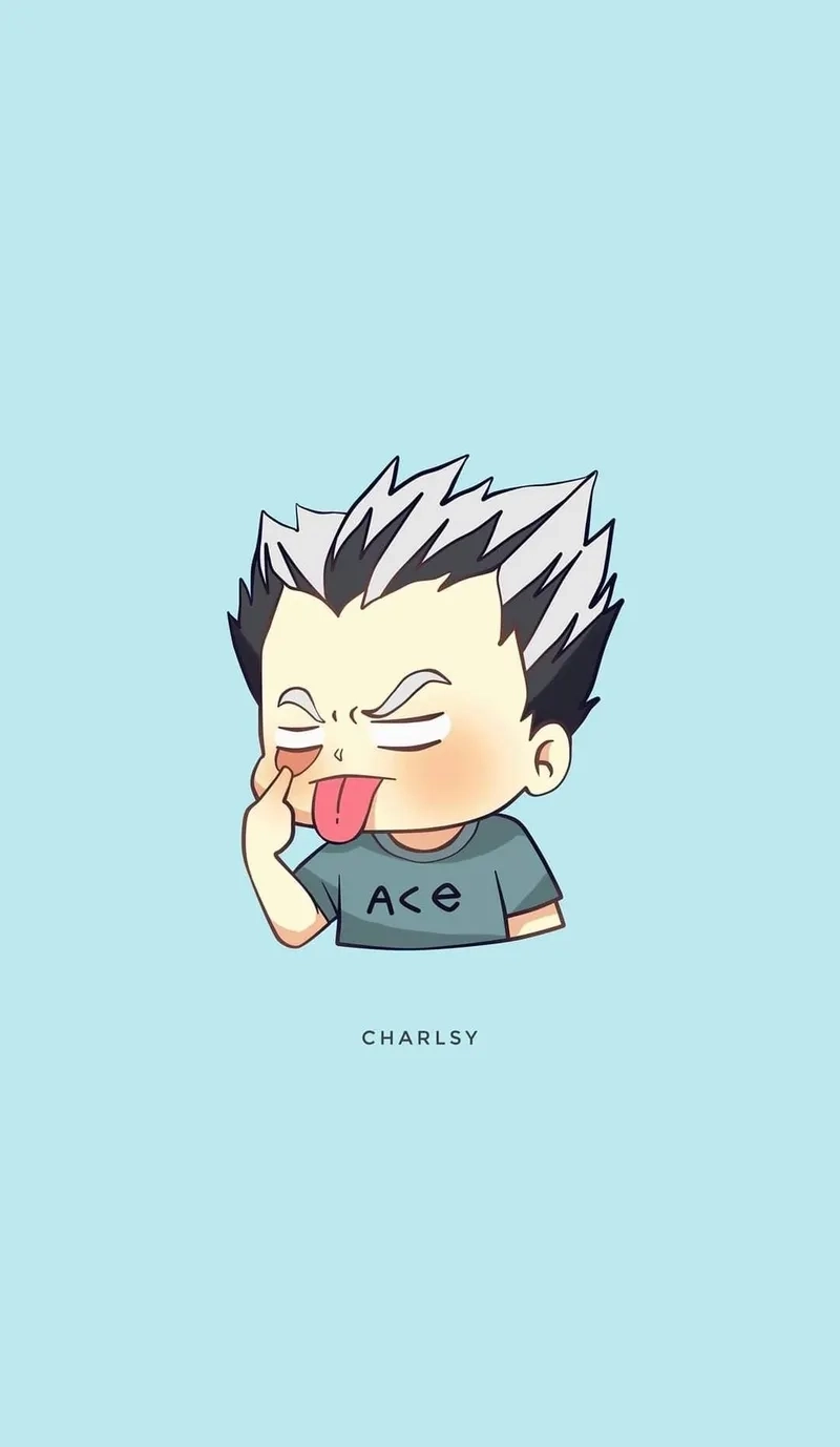 Bokuto chibi siêu đáng yêu khiến ai cũng muốn lưu lại