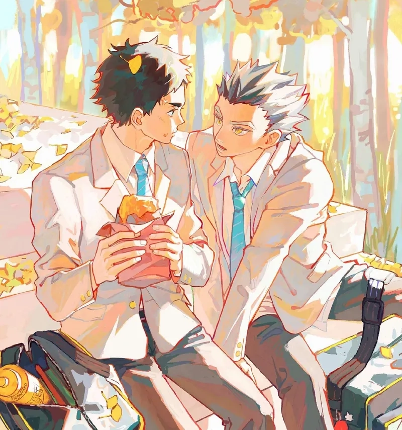 Bokuto x Akaashi là một trong những ship được yêu thích nhất haikyuu