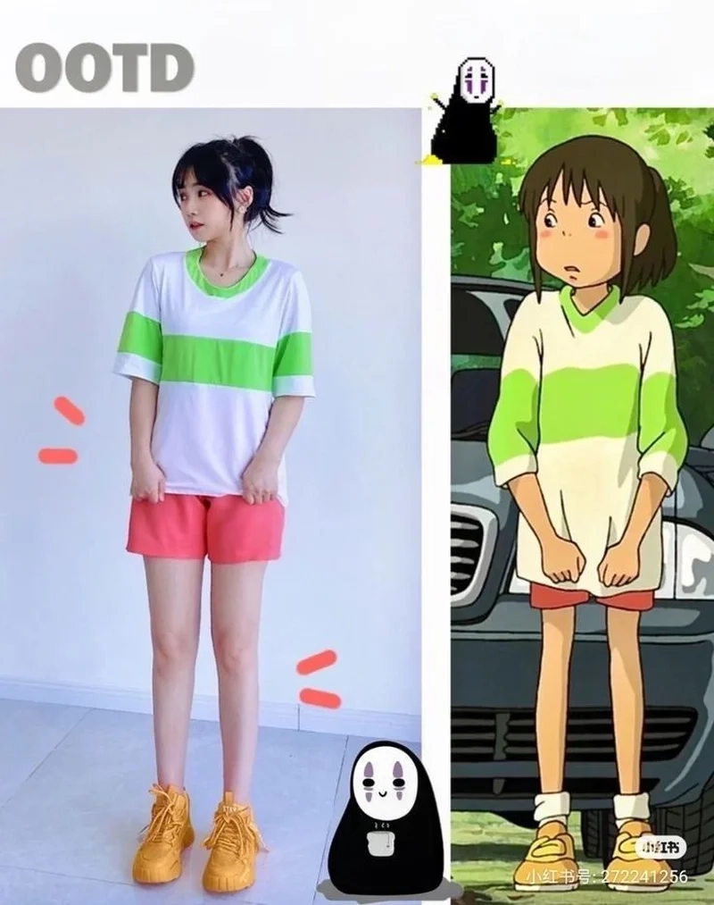 Chihiro cosplay costume mang lại vẻ đẹp nhẹ nhàng và tinh tế