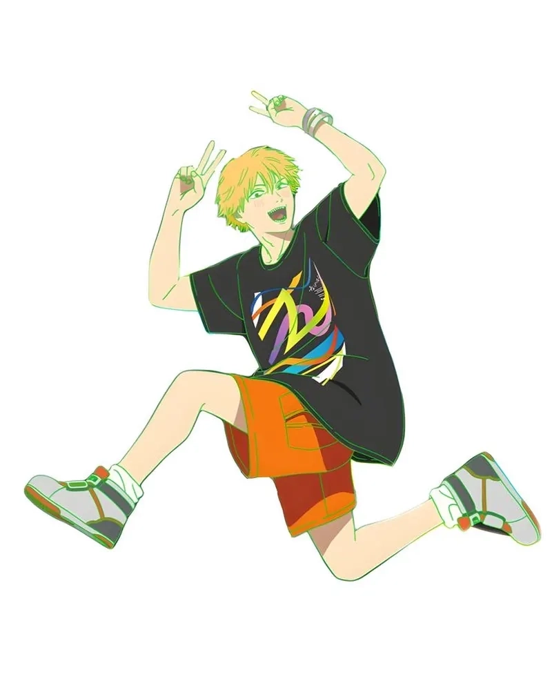 Anh Chainsaw Man Denji nổi bật với phong cách máu lửa