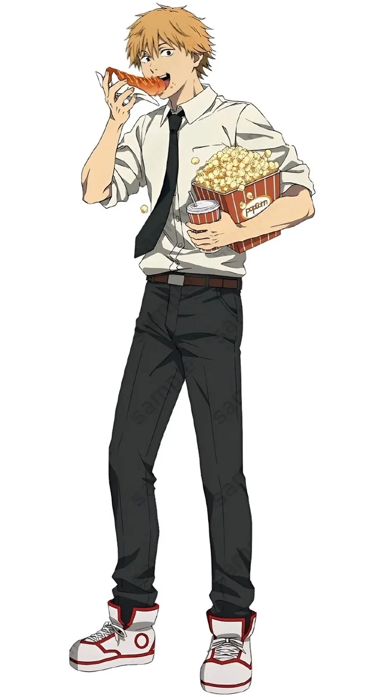 Outfit Denji đơn giản nhưng chất ngầu đậm phong cách học đường