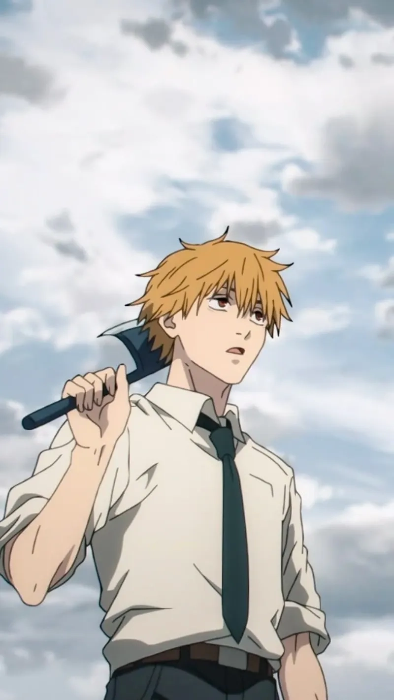 Denji x Chainsaw Man là biểu tượng chiến binh mang hai thân phận