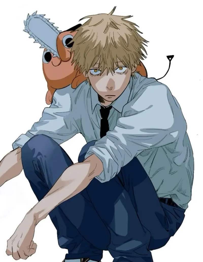 Denji Gakuran trong bộ đồng phục học sinh trông thật đặc biệt