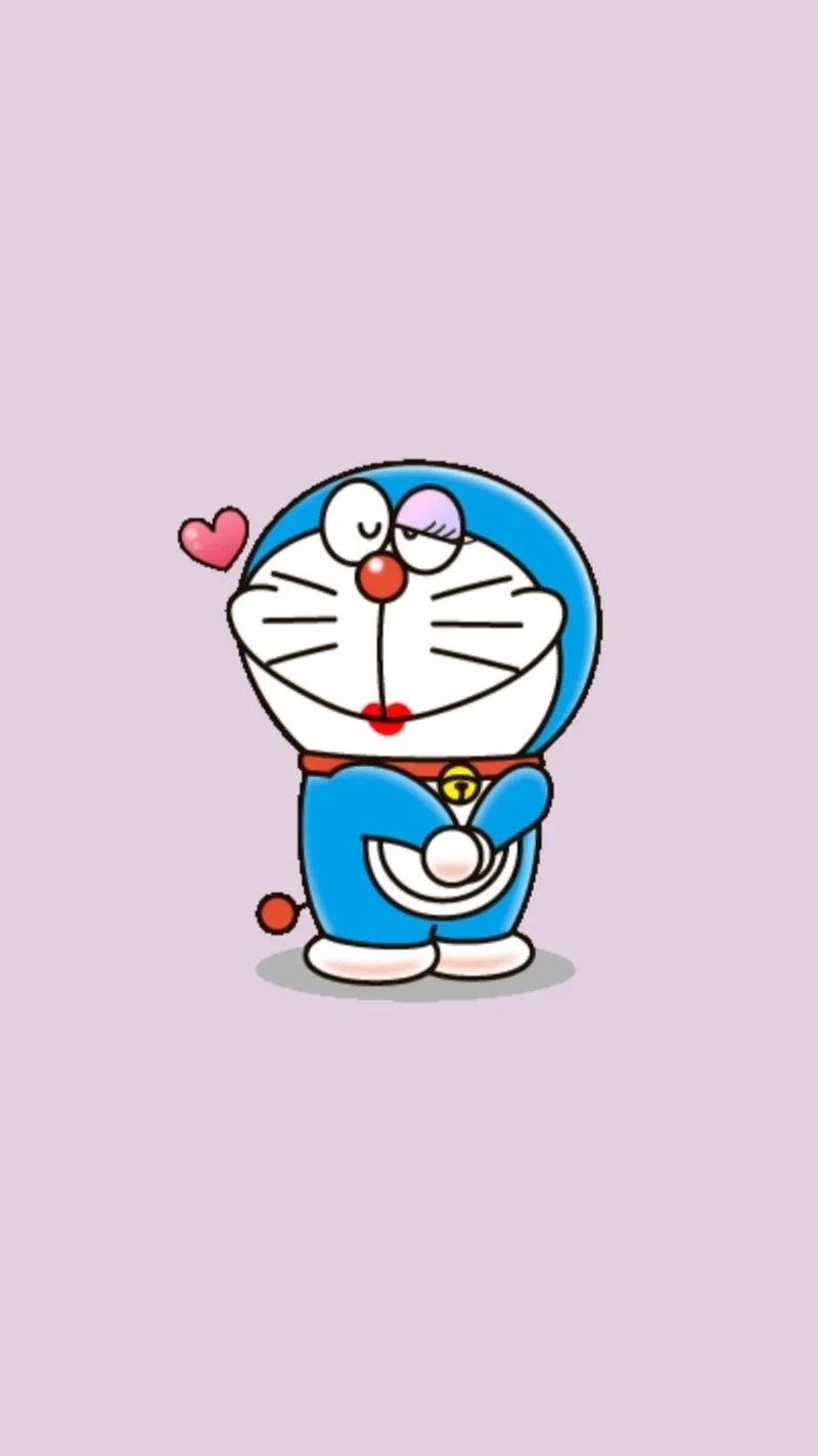 Ảnh vẽ Doraemon với nét đáng yêu quen thuộc qua từng đường bút