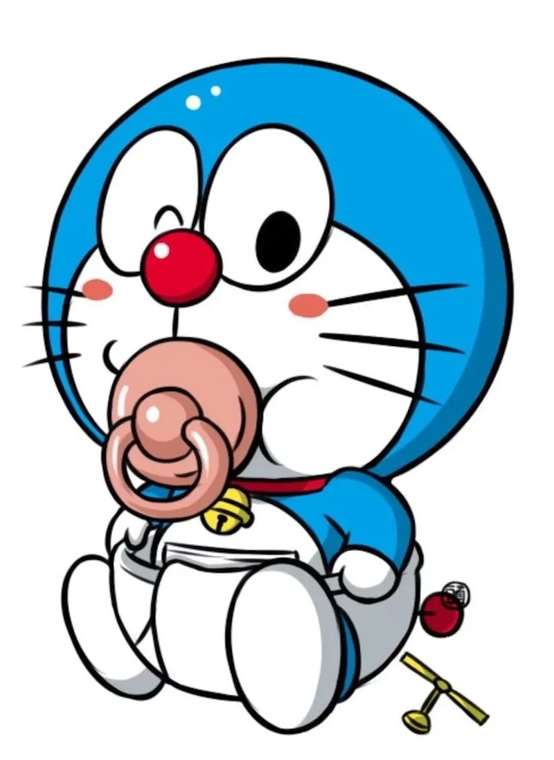 Hình Doraemon dễ vẽ giúp bé phát triển khả năng sáng tạo