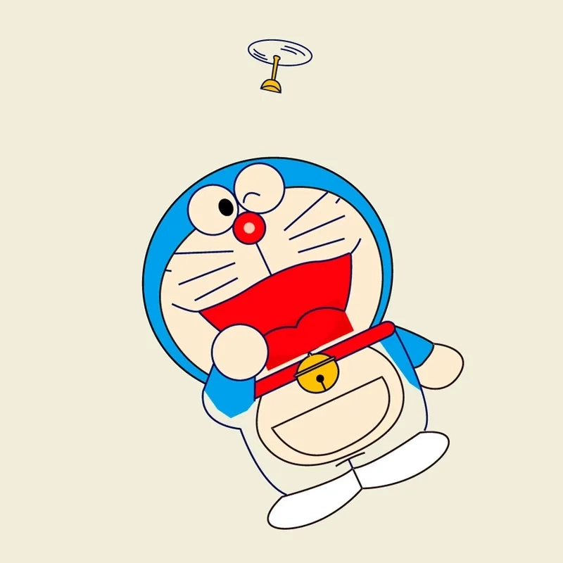 Hình Doraemon dễ vẽ với đường nét đơn giản dễ thực hiện