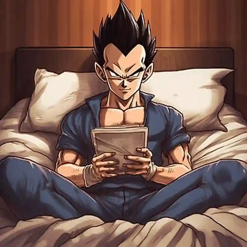 Vegeta reading book meme tạo tiếng cười từ nét mặt nghiêm túc