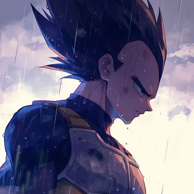 Vegeta rain meme khiến người xem xúc động vì khoảnh khắc u sầu