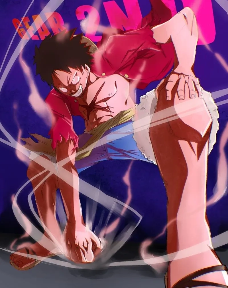 Drawing Luffy gear 5 với nét vẽ sống động và tinh tế