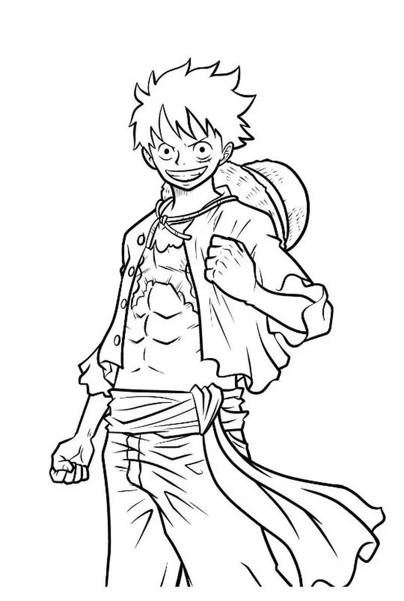 Hướng dẫn vẽ Luffy đơn giản cho người yêu thích manga