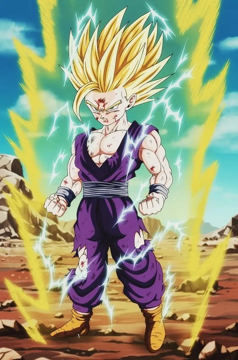 Gohan age thay đổi rõ rệt qua từng arc chiến đấu
