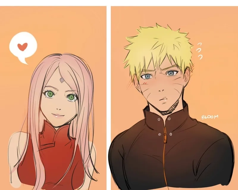 Sakura và Naruto cùng nhau trưởng thành trong thế giới nhẫn giả