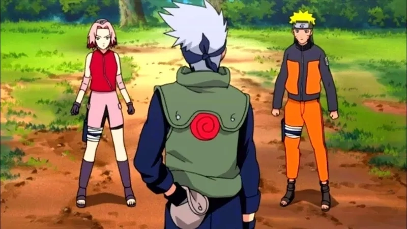 Naruto Kakashi Sakura Sasuke là đội 7 huyền thoại của làng Lá