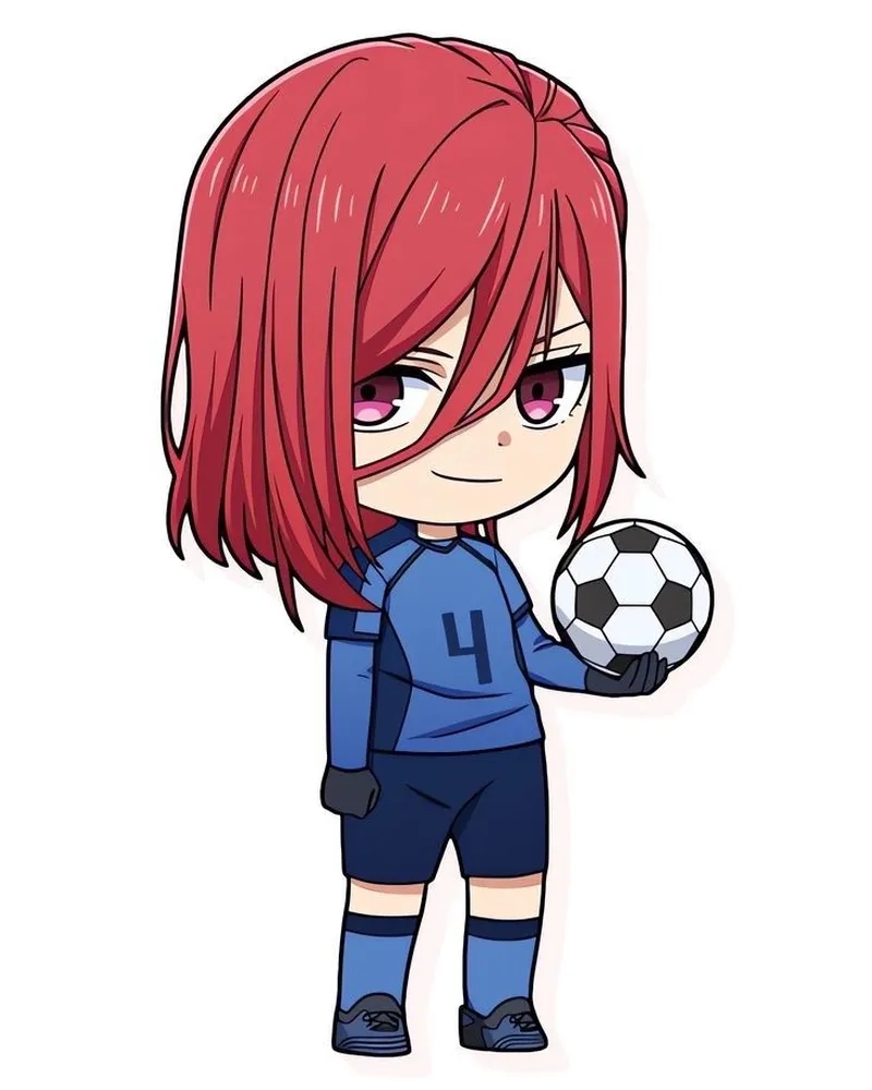 Chigiri chibi phiên bản mini với tạo hình dễ thương