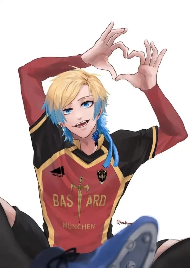 Blue lock Kaiser nổi bật với phong thái tự tin và ngạo nghễ