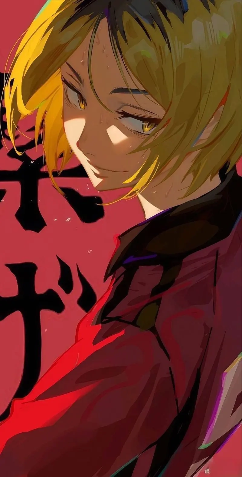 Hình ảnh Kenma với ánh nhìn trầm lặng nhưng cuốn hút lạ thường