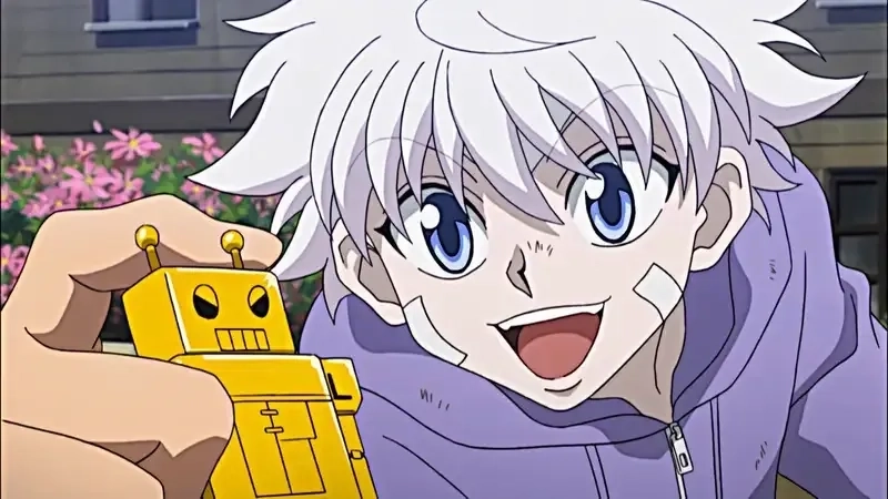 Killua Zoldyck mang thần thái sát thủ đặc trưng của gia tộc