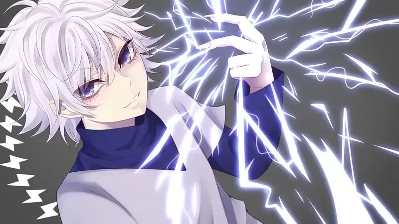 Killua chibi đáng yêu với nét biểu cảm siêu hài hước