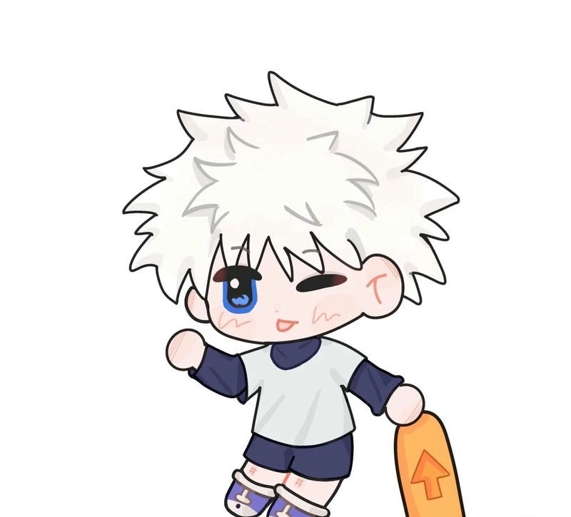 Killua chibi kawaii dễ thương đúng chất phong cách Nhật Bản