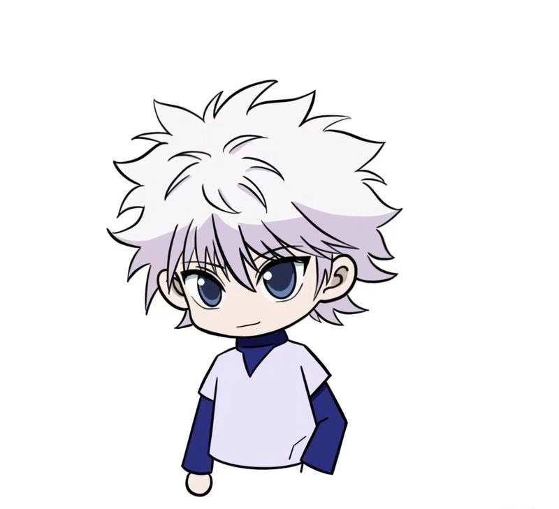 Avatar Killua chibi cực dễ thương cho fan trang trí mạng xã hội