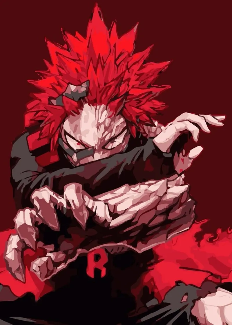 Fan yêu thích Kirishima mha vì sự chân thành và mạnh mẽ