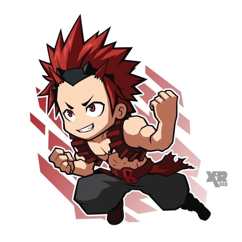 Kirishima chibi siêu dễ thương với biểu cảm ngộ nghĩnh