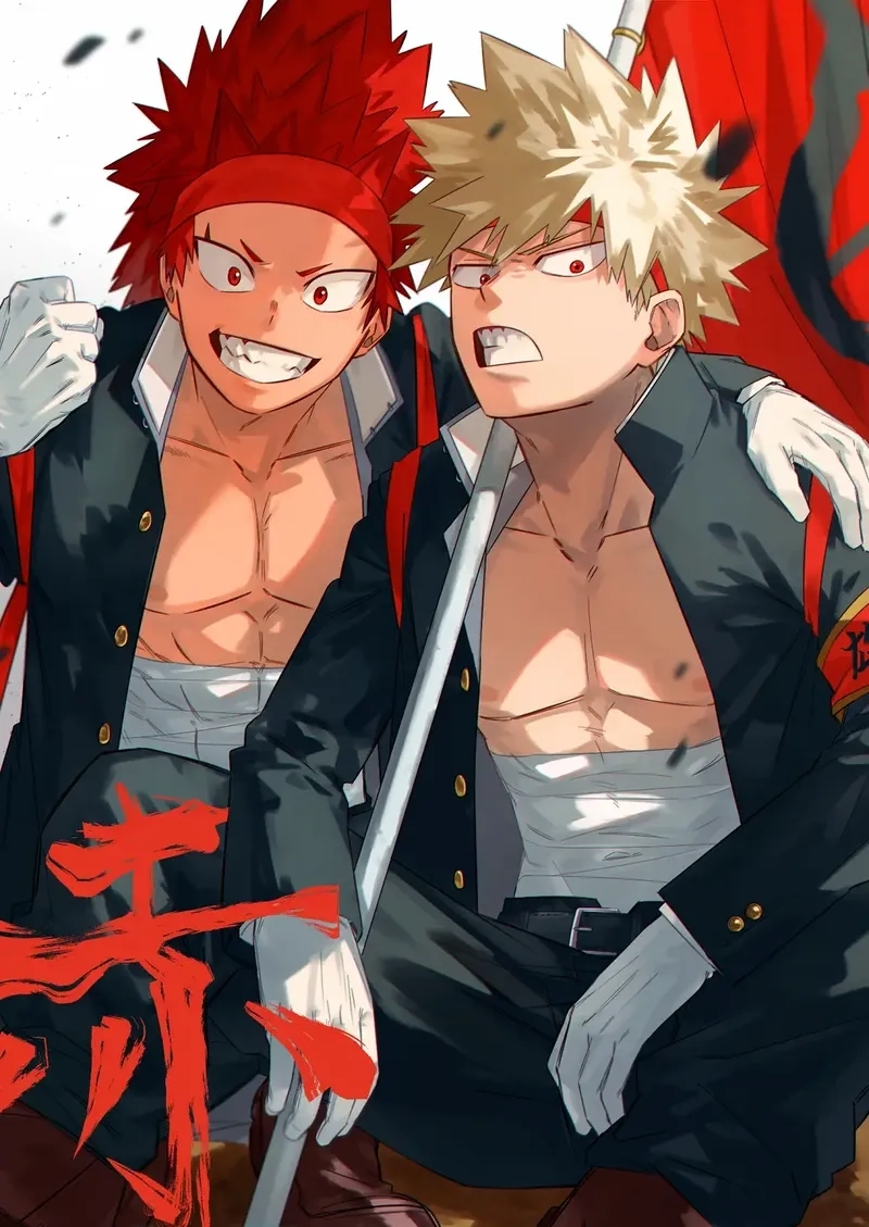 Bakugou x Eijiro là cặp đôi luôn hỗ trợ nhau hết mình