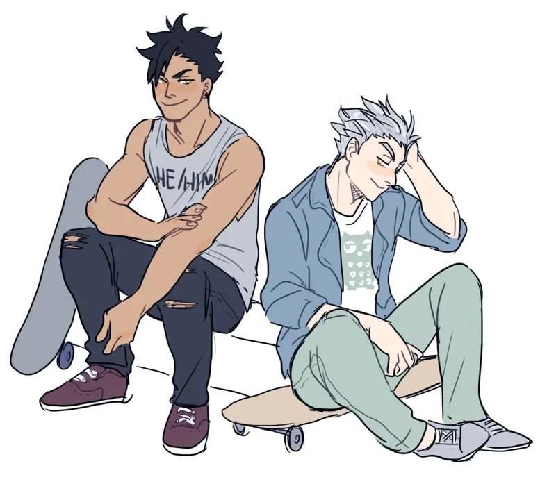 Tsukishima x Kuroo thường được ví như hai mảnh ghép trái cực