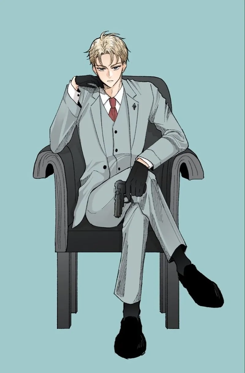 Hình Loid Forger nổi bật với khí chất lạnh lùng và điển trai