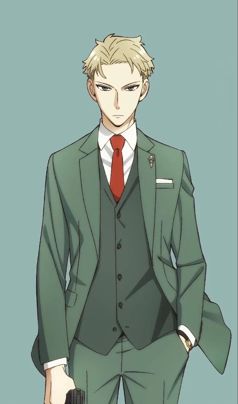 Hình Loid Forger 4k sắc nét thể hiện rõ thần thái nhân vật