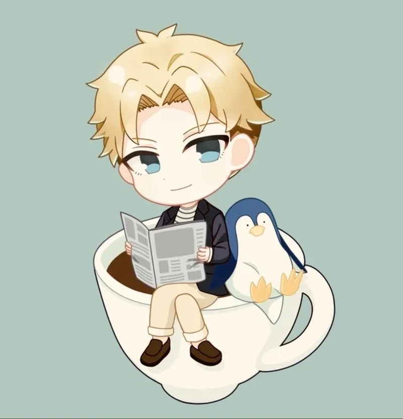 Loid Forger chibi đáng yêu mà vẫn giữ nét lịch lãm đặc trưng