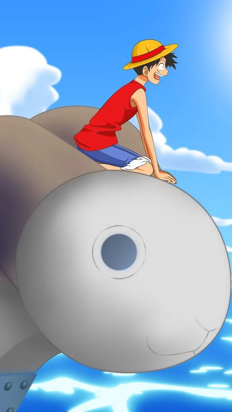 Picture of Luffy ghi lại biểu cảm tinh nghịch và dũng cảm tuyệt vời