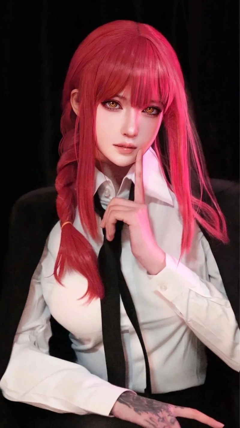 Chainsaw man cosplay sexy tái hiện nhân vật Makima gợi cảm