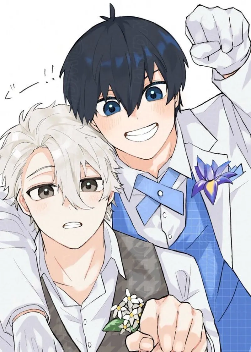 Nagi x Reo chibi siêu dễ thương khiến ai nhìn cũng mê