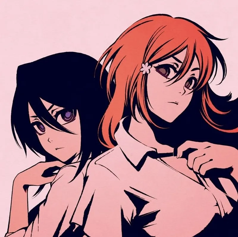 Rukia x Orihime là biểu tượng của sức mạnh nữ trong bleach