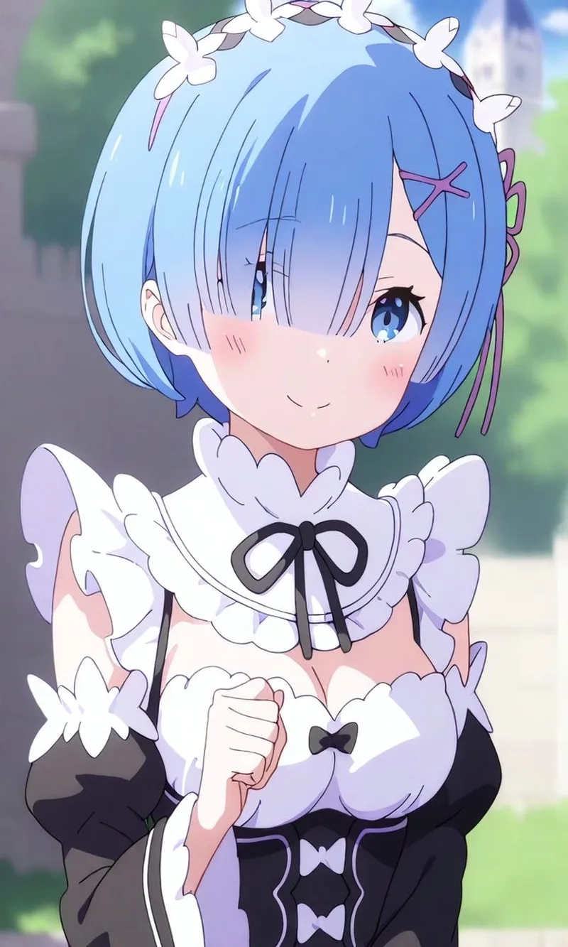 Rem anime cute khiến cộng đồng yêu thích anime say mê