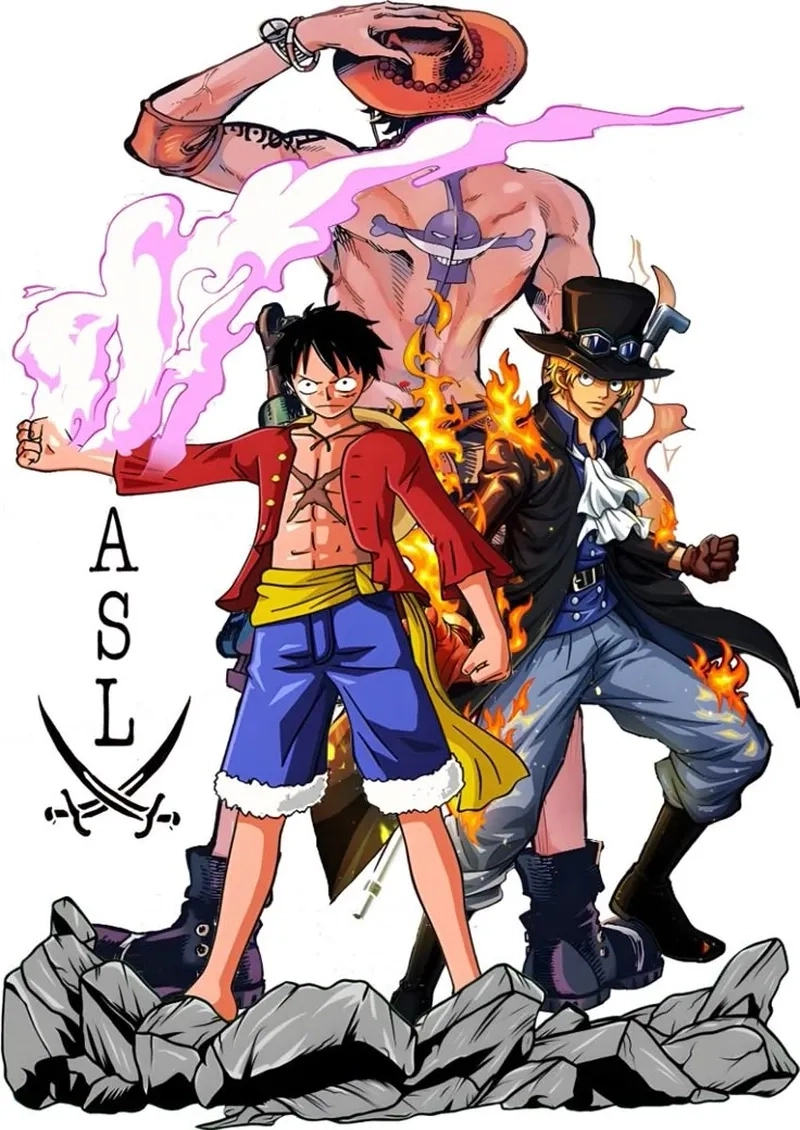 Luffy Ace và Sabo là bộ ba huyền thoại One Piece