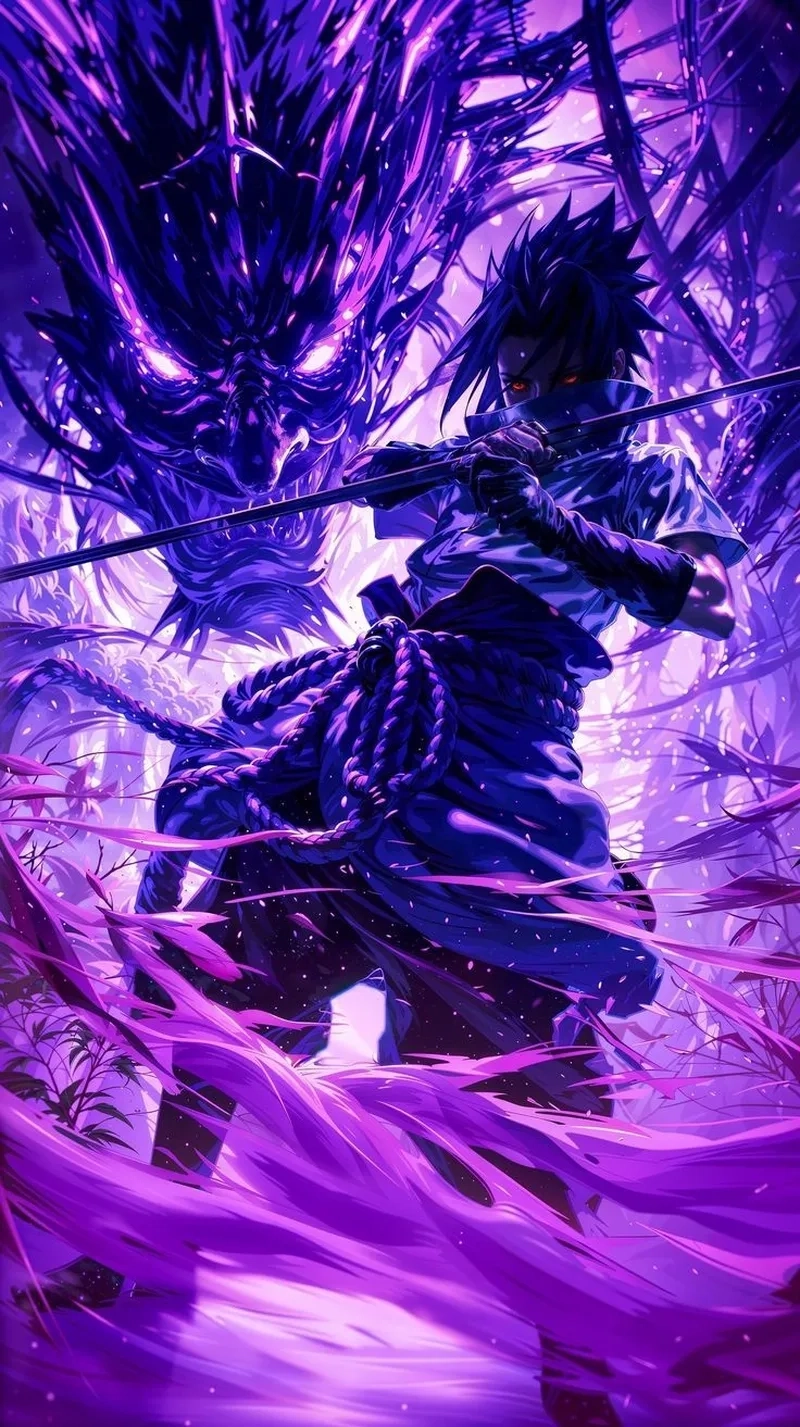 Susanoo của Sasuke toát lên khí chất không thể khuất phục