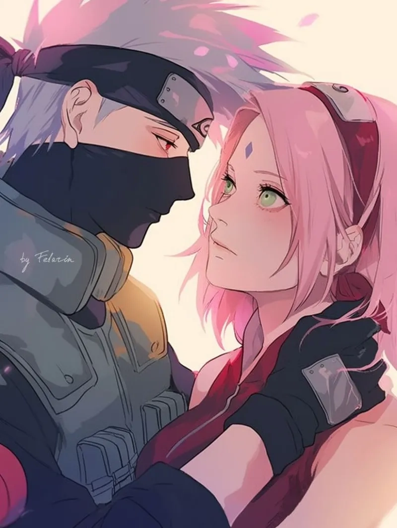 Kakashi và Sakura tạo nên khoảnh khắc hướng dẫn dịu dàng và bảo vệ