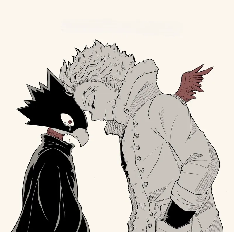 Hawks x Tokoyami là cặp đôi thầy trò được yêu thích nhất