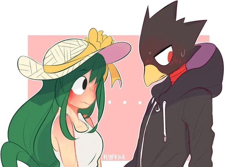 Asui x Tokoyami là bộ đôi thú vị trong lớp 1A