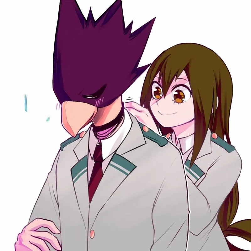 Fumikage Tokoyami x Tsuyu có nhiều phân cảnh dễ thương